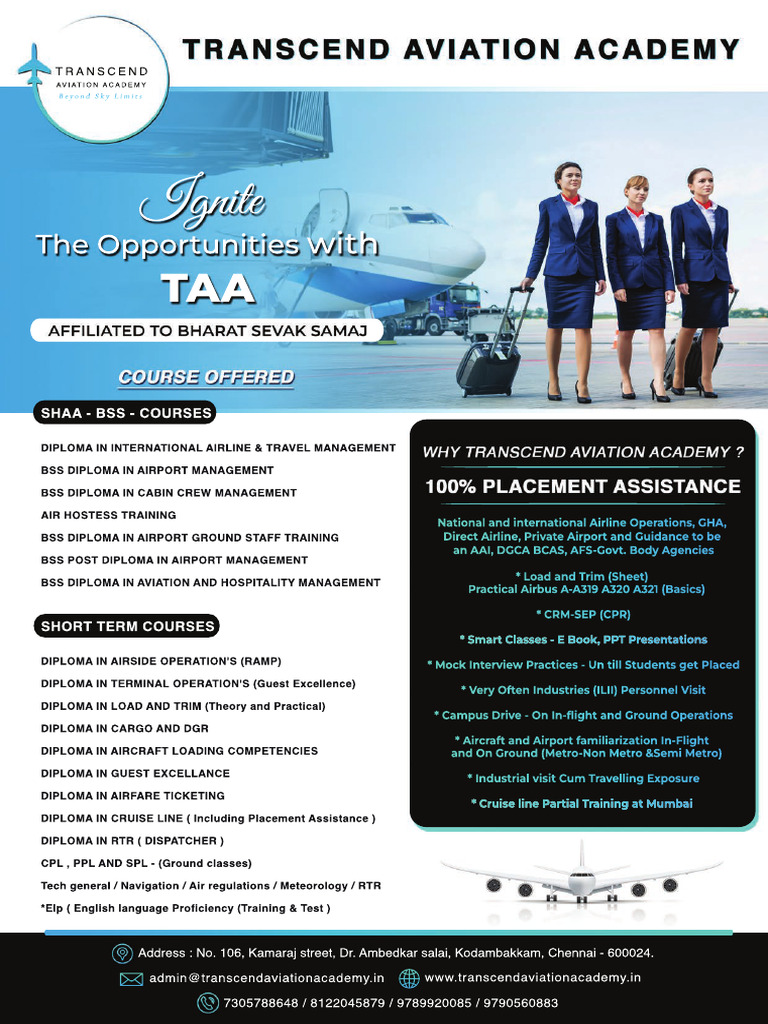 Transcend Aviation Academy Courses | PDF