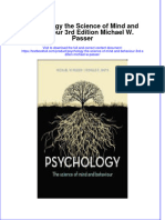 Full Chapter Psychology The Science of Mind and Behaviour 3Rd Edition Michael W Passer PDF