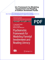 Download full chapter Psychometric Framework For Modeling Parental Involvement And Reading Literacy 1St Edition Annemiek Punter pdf docx