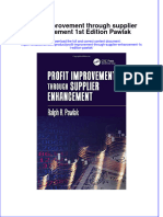 Textbook Profit Improvement Through Supplier Enhancement 1St Edition Pawlak Ebook All Chapter PDF