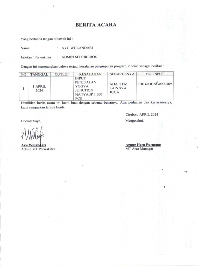 Berita Acara TGL 15 April 2024 PDF