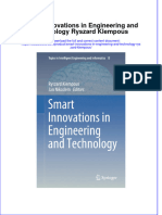 PDF Smart Innovations in Engineering and Technology Ryszard Klempous Ebook Full Chapter