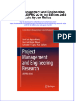 Download textbook Project Management And Engineering Research Aeipro 2016 1St Edition Jose Luis Ayuso Munoz ebook all chapter pdf 