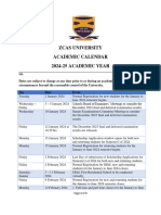 UOG Academic Calendar 2024-2025 | PDF | Academic Term | Academia