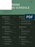 Onboarding Training Schedule: Company Name Here