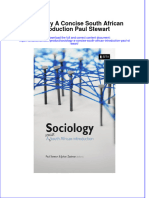 Textbook Sociology A Concise South African Introduction Paul Stewart Ebook All Chapter PDF