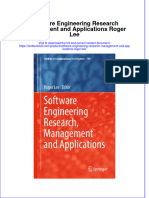 Textbook Software Engineering Research Management and Applications Roger Lee Ebook All Chapter PDF