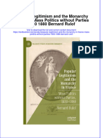 Download full chapter Popular Legitimism And The Monarchy In France Mass Politics Without Parties 1830 1880 Bernard Rulof pdf docx