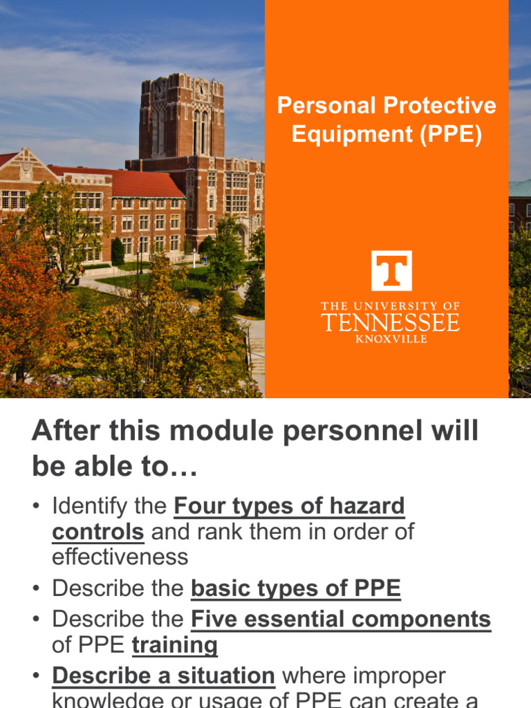 PPE Training and Hazard Control Guide | PDF | Personal Protective ...
