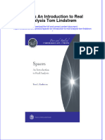 Textbook Spaces An Introduction To Real Analysis Tom Lindstrom Ebook All Chapter PDF