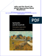 Download textbook Spirituality And The Good Life Philosophical Approaches David Mcpherson ebook all chapter pdf 