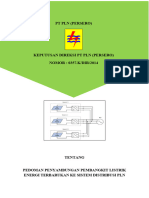 PLN - Pedoman Penyambungan Pembangkit Listrik Energi  Terbarukan Ke  Sistem Distribusi PLN