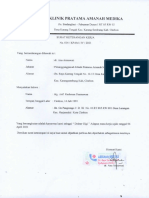 Surat Keterangan Kerja Klinik Amanah