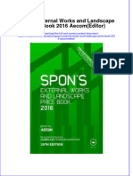 Textbook Spons External Works and Landscape Price Book 2016 Aecomeditor Ebook All Chapter PDF