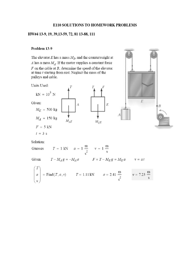E110 - Solutions - Chapter 13 - HW - 4 | PDF