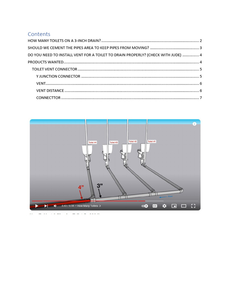 Toilet Install | PDF