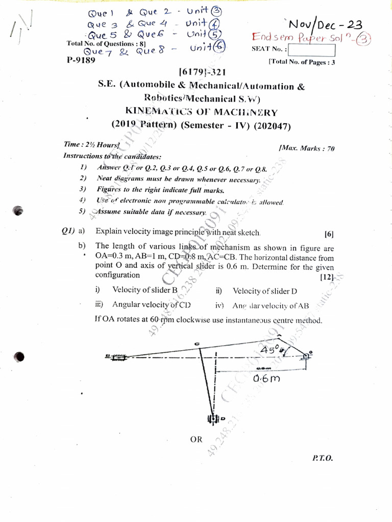 KOM Endsem Paper Solution | PDF