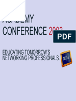 Academy Conference: Educating Tomorrow'S Networking Professionals