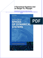 PDF Spaces of Dynamical Systems 2Nd Edition Sergei Yu Pilyugin Ebook Full Chapter