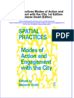 PDF Spatial Practices Modes of Action and Engagement With The City 1St Edition Melanie Dodd Editor Ebook Full Chapter