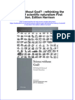 PDF Science Without God Rethinking The History of Scientific Naturalism First Edition Edition Harrison Ebook Full Chapter