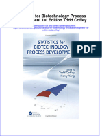 Textbook Statistics For Biotechnology Process Development 1St Edition Todd Coffey Ebook All Chapter PDF