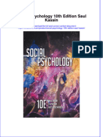 PDF Social Psychology 10Th Edition Saul Kassin Ebook Full Chapter