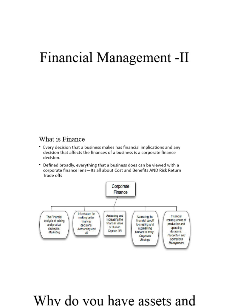 2024 DGMP Slides Financial Management - II | PDF | Debt | Taxes