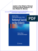 Textbook Rational Suicide in The Elderly Clinical Ethical and Sociocultural Aspects 1St Edition Robert E Mccue Ebook All Chapter PDF