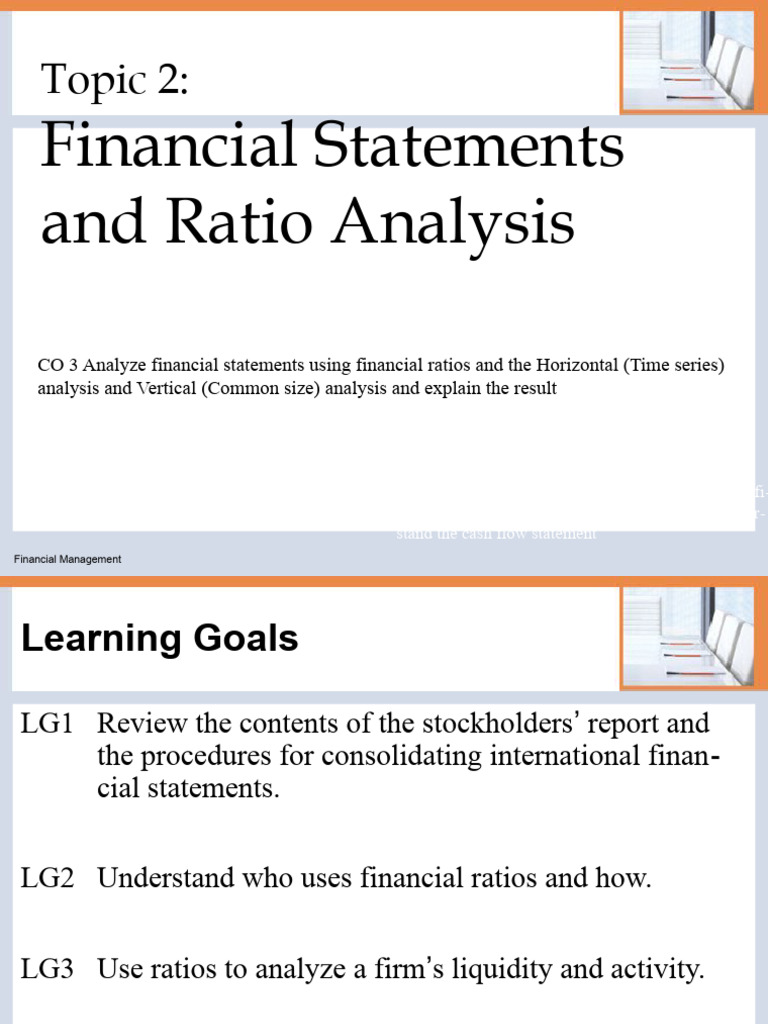 Financial Statements & Ratio Analysis Guide | PDF | International ...