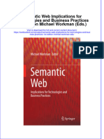 PDF Semantic Web Implications For Technologies and Business Practices 1St Edition Michael Workman Eds Ebook Full Chapter