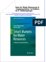 Textbook Smart Markets For Water Resources A Manual For Implementation 1St Edition John F Raffensperger Ebook All Chapter PDF