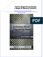 Download pdf Protective Armor Engineering Design 1St Edition Magdi El Messiry Author ebook full chapter 