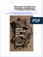 Download textbook Reading Modernism With Machines Digital Humanities And Modernist Literature 1St Edition Shawna Ross ebook all chapter pdf 