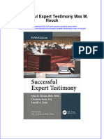 Download textbook Successful Expert Testimony Max M Houck ebook all chapter pdf 