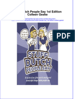Textbook Stuff Dutch People Say 1St Edition Colleen Geske Ebook All Chapter PDF