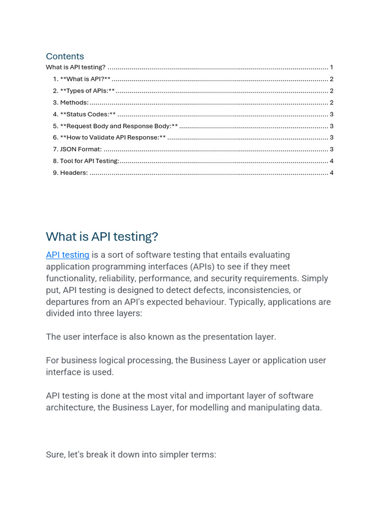 API Testing | Download Free PDF | Json | Web Service