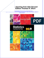 Download pdf Statistics Learning From Data Second Edition Edition Thomas H Short ebook full chapter 