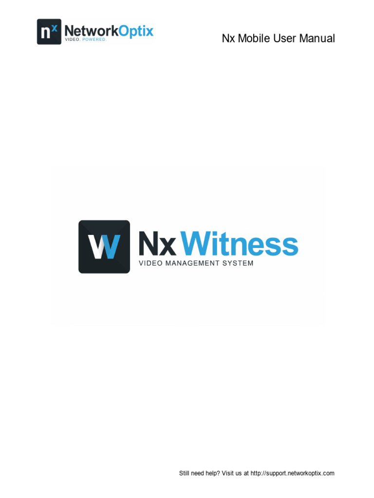 Nx Witness Mobile User Manual | PDF | Public Key Certificate | Login