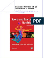 PDF Sports and Exercise Nutrition 5Th Ed 5Th Edition William D Mcardle Ebook Full Chapter