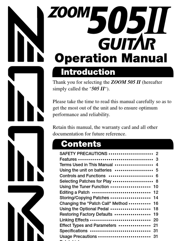 Operation Manual