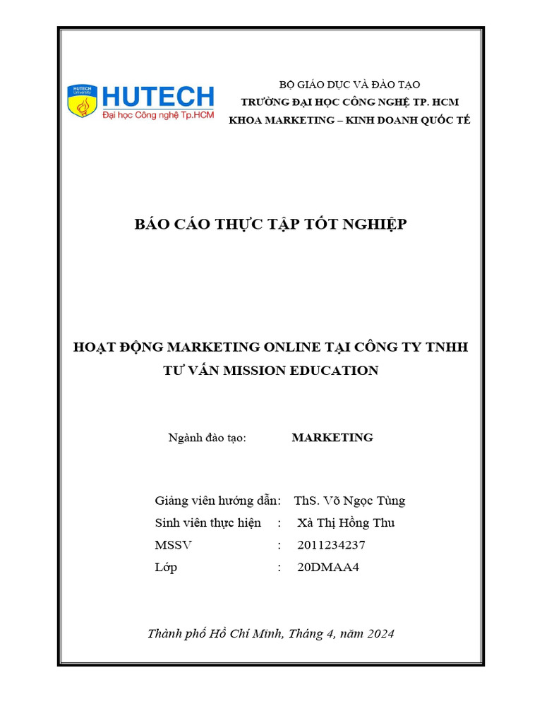 Ho T Đ NG Content Marketing | PDF