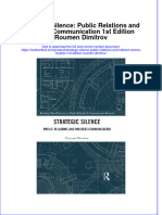 PDF Strategic Silence Public Relations and Indirect Communication 1St Edition Roumen Dimitrov Ebook Full Chapter