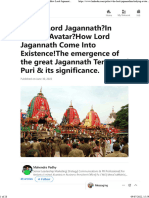 Lord Jagannath & Jagannath Sanskruti-Origin & Key Facts