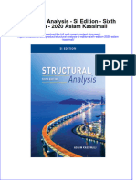 Download pdf Structural Analysis Si Edition Sixth Edition 2020 Aslam Kassimali ebook full chapter 