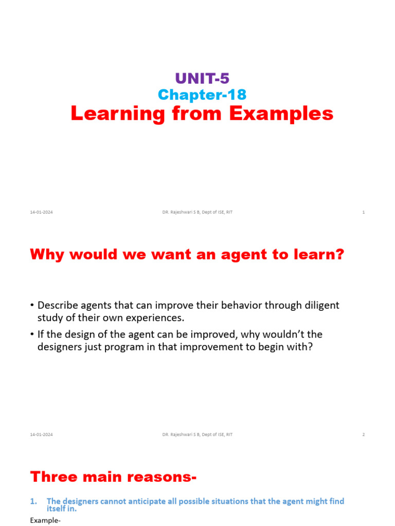 Learning Agents and Feedback | PDF | Reinforcement | Machine Learning