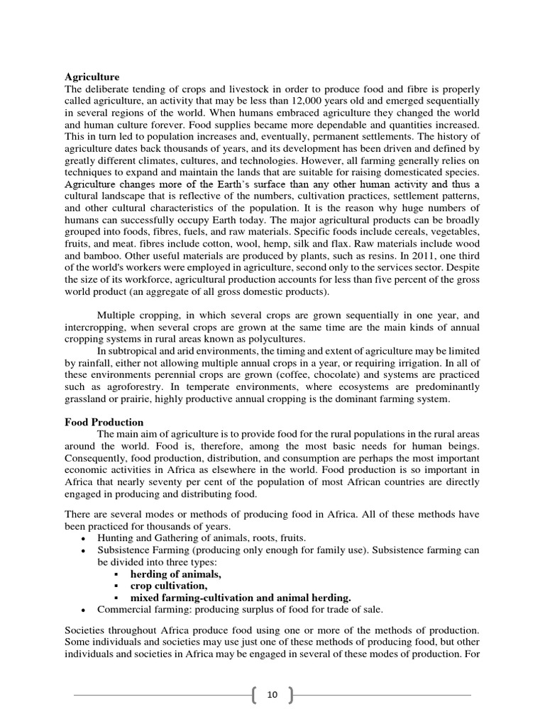 HIST L2 GEO 251 - Rural - 2 | PDF | Agriculture | Intensive Farming