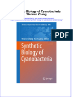 Textbook Synthetic Biology of Cyanobacteria Weiwen Zhang Ebook All Chapter PDF