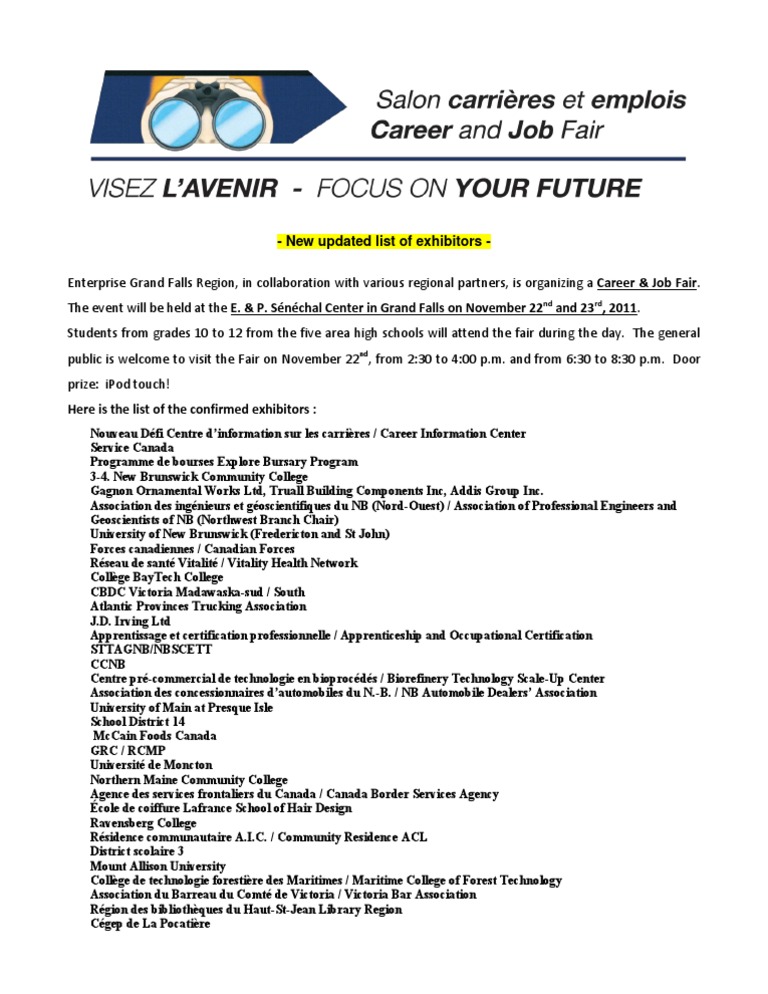 2011 Career and Job Fair | PDF