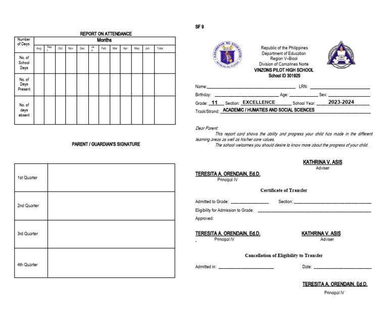 New Shs front-HUMSS-KATH | PDF